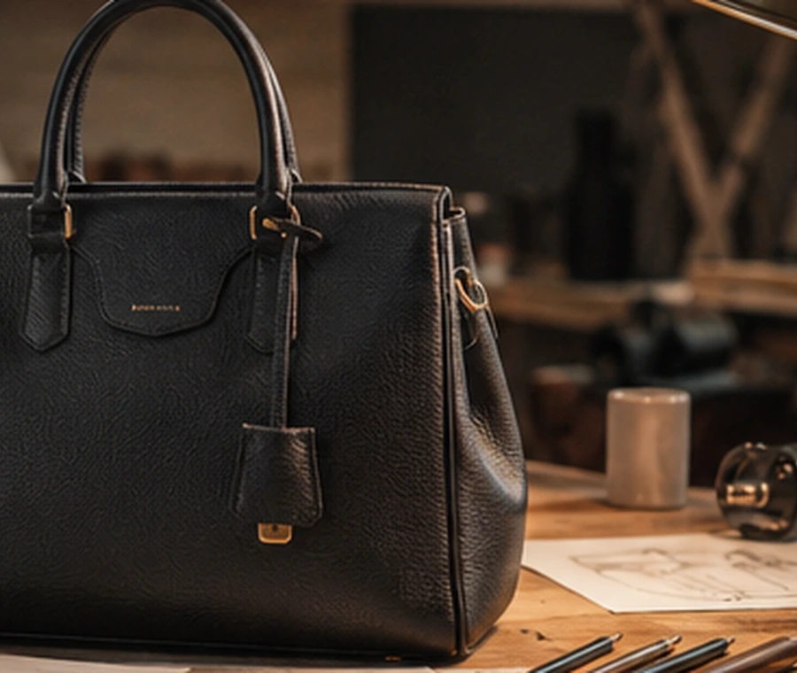 Structured top-handle bags